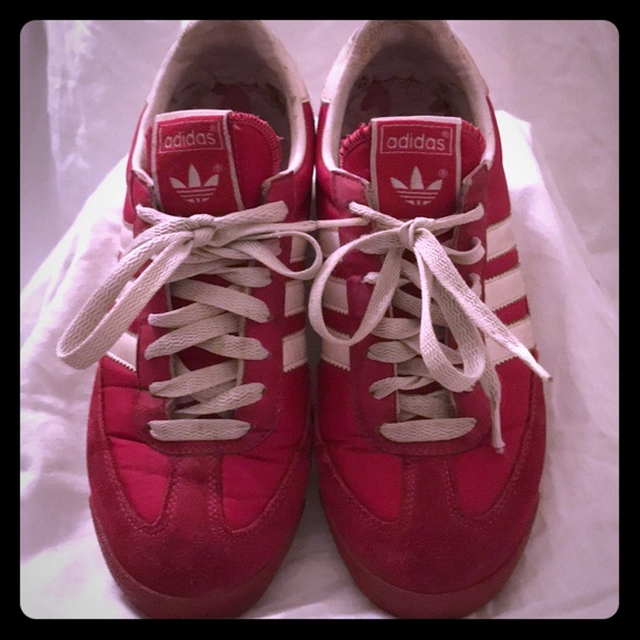 adidas Shoes - Adidas Red Dragon Suede Sneakers Vintage Size 8